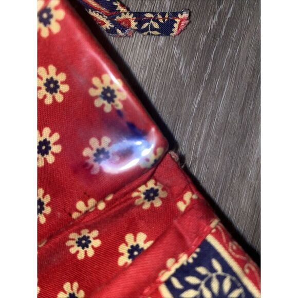 Vera Bradley "Americana Red" Floral/Paisley Wallet Trifold Clutch Crossbody - Picture 10 of 11